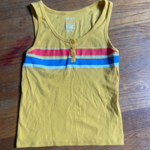Yellow tank top, with stripes - Picture 1 of 4